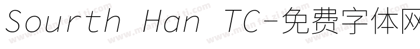 Sourth Han TC字体转换
